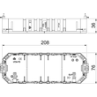 7408725 Obo UT4 Universalträger für Modul45 Einbau 208x76x36 Polyamid  grap Produktbild Additional View 1 S