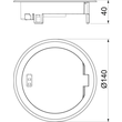 7408850 Obo GES R2 Ni Klappdeckel mit Rastschieber  Zinkdruckguss vernickelt Produktbild Additional View 1 S