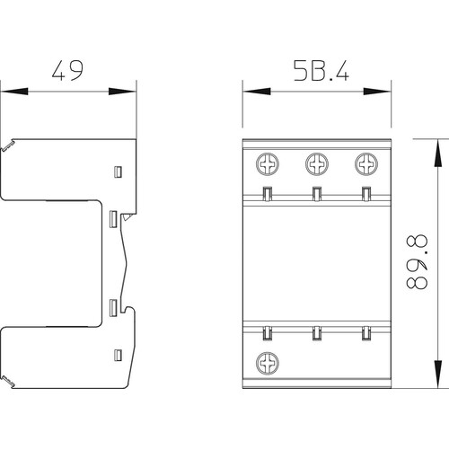 5096665 Obo MB 3 MultiBase 3-polig Produktbild Additional View 1 L