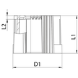 2047952 Obo 129 TB M25 SW Rohrendtülle, teilbar metrisch M25 Polyethylen  schwa Produktbild Additional View 1 S