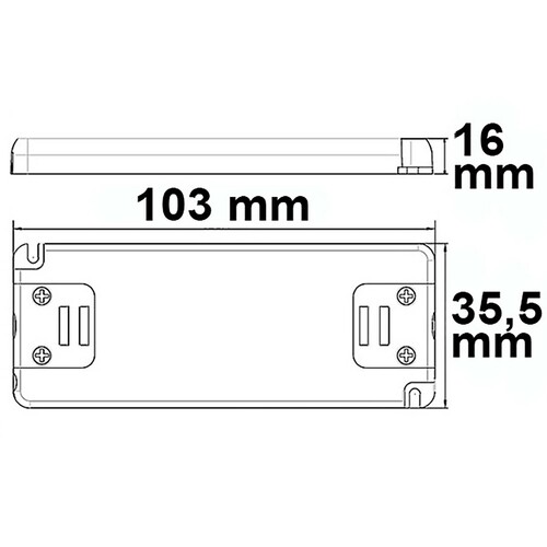 113050 Isoled Trafo 24V/DC,0-15W,IP20 ultraflach Produktbild Additional View 1 L