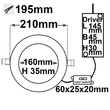 112943 Isoled LED Downlight weißdynamisch, konisch, rund, weiß, 24W Produktbild Additional View 1 S