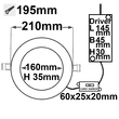 112943 Isoled LED Downlight weißdynamisch, konisch, rund, weiß, 24W Produktbild Additional View 2 S