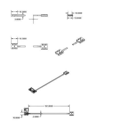 111624 Isoled Flexband Clip Kabelverbinder 2 polig, weiß für Breite Produktbild Additional View 1 L