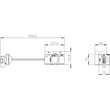 3VA9467-0PK11 Siemens Seitenwand- Drehantrieb Standard IEC IP65 Zubehör f Produktbild Additional View 2 S