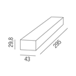 43LED/467D Leuchtwurm LED Netzteil 24 VDC Produktbild Additional View 1 S