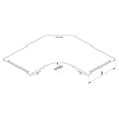 12151 Trayco CT CB90 600 PG Kabelrinne Deckel Bogen   Cable Tray Cover Bend Produktbild Additional View 3 S