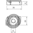 1147314 Obo MS41SNF M10 F Gleitmutter mit Feder für Profilschiene MS4121/4141 Produktbild Additional View 1 S