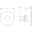 3SU1000-1CD30-0AA0 Siemens Pilzdrucktaster, 22mm, rund, gelb, 60mm Produktbild Additional View 1 S