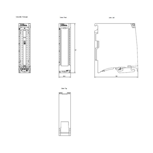 6ES7532-5HD00-0AB0 Siemens SIMATIC S7 1500, Analogausgabemodul AQ 4xU/I ST, 1 Produktbild Additional View 2 L