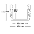 112809 Isoled LED Aufbauprofil SURF12 Aluminium eloxiert, 200cm Produktbild Additional View 1 S