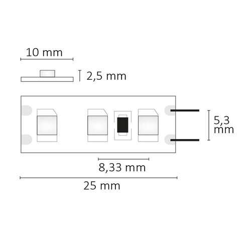 112065 Isoled LED SIL725 Flexband, 12V, 9,6W, IP20, warmweiß Produktbild Additional View 2 L