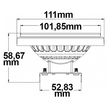 111810 Isoled AR111 G53 Spot, 11W, 30°, warmweiß Produktbild Additional View 2 S