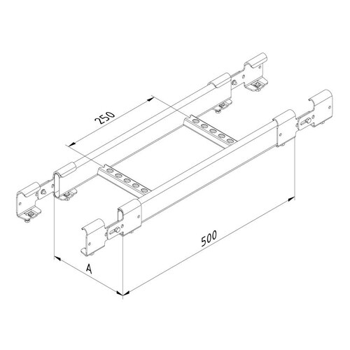 10051 Trayco CL60 RFB 600 DG Steige  und Fallstück CL60   Rising Falling Bend CL Produktbild Front View L