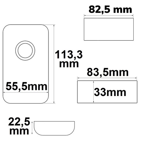 112322 Isoled Wireless touch RGB Controller, schwarz, 12 24V, 432W Produktbild Additional View 1 L