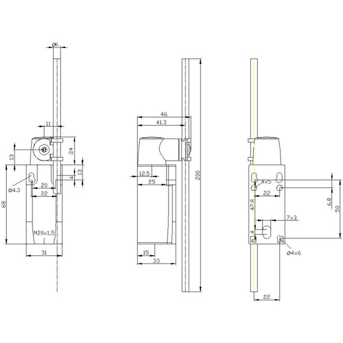 3SE5232-0HK80 Siemens Positionsschalter, Kunststoffgeh., EN50047, 31mm Geräteans Produktbild Additional View 2 L