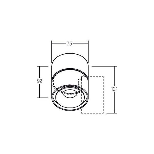 12062173 Brumberg LED Deckenstrahler 6,2W 3000K Produktbild Additional View 1 L