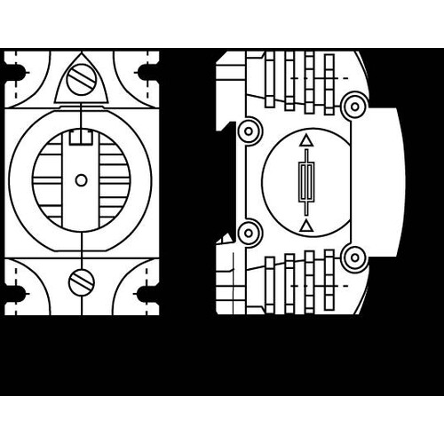 5SF1060 Siemens DIAZED-Sicherungssockel Größe DII Formstoff, 1-polig berührungs Produktbild Additional View 3 L