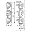 5SF6015 Siemens SR60-Sockel DIAZED DII 3-polig AC DC 500V für Passschraube für Produktbild Additional View 2 S