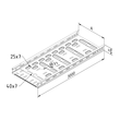 13822 Trayco CTLI35 200 3PG Kabelrinne integr. Verb leicht   Cable Tray interl Produktbild Additional View 2 S