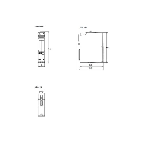 6ES7135-6HD00-0BA1 Siemens ET 200SP, analoges Ausgangsmodul, AQ 4XU/I Standa Produktbild Additional View 2 L