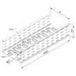 11567 Trayco CT110 300 12 3PG Kabelrinne gelocht Cable Tray perforated Produktbild 2 S