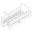 11567 Trayco CT110 300 12 3PG Kabelrinne gelocht   Cable Tray perforated Produktbild