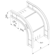 11970 Trayco CT110 FB90 300 PG Kabelrinne Fallstück   Cable Tray Falli Produktbild