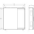 8GK1032-3KK31 Siemens ALPHA 160, Wandschrank, IP44, Schutzklasse 2, H: 8 Produktbild Additional View 2 S