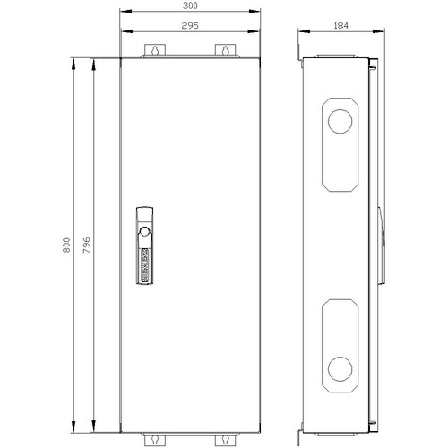 8GK1052-3KK11 Siemens ALPHA 160, Wandschrank, Aufputz, mit Verteilerfeld Produktbild Additional View 2 L