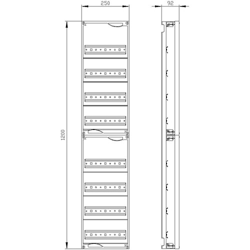 8GK4001-6KK22 Siemens ALPHA 400 DIN, Schnellmontagebausatz für Installations Produktbild Additional View 2 L