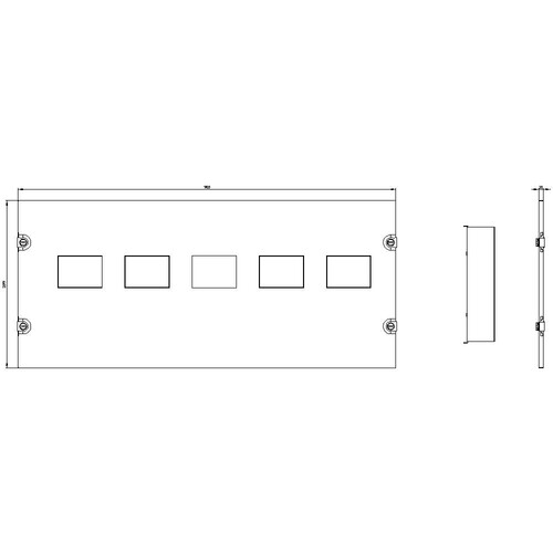 8GK6724-4KK33 Siemens ALPHA 630 Universal Leistungsschalter-Bausatz 5x  Produktbild Additional View 2 L