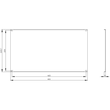 8MF1000-2AB06 Siemens SIVACON, Abdeckung, für 19 Rahmen, 6HE, RAL7035 Produktbild Additional View 2 S