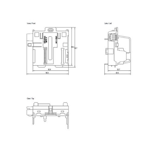 6ES7654-7HY00-0XA0 Siemens SIMATIC S7 Busmodul für Y-Koppler Produktbild Additional View 1 L