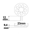 111977 Isoled G4 LED 9SMD, 1,5W, warmweiß, Pin seitlich Produktbild Additional View 1 S