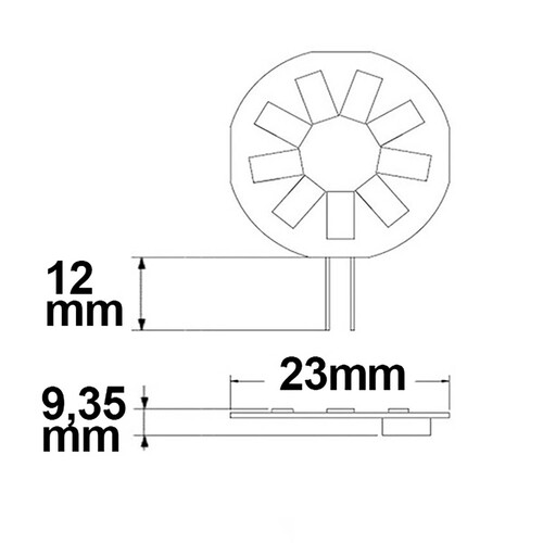 111977 Isoled G4 LED 9SMD, 1,5W, warmweiß, Pin seitlich Produktbild Additional View 2 L