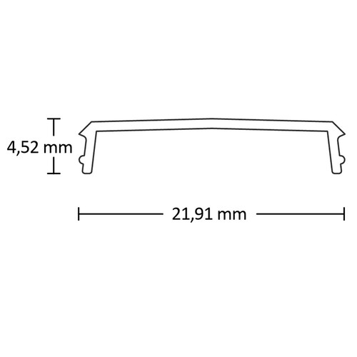 112871 Isoled Abdeckung COVER7 opal/satiniert 200cm für Profil CORNER12 Produktbild Additional View 1 L