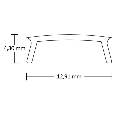 112874 Isoled Abdeckung COVER9 klar 200cm für Profil SURF11/CORNER11 Produktbild Additional View 1 L