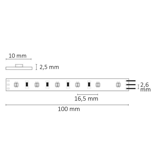 112590 Isoled LED SIL Flexband, 24V, 9,6W, IP20, weißdynamisch Produktbild Additional View 2 L