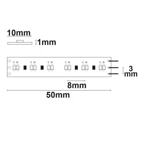 112710 Isoled LED CRI930/960 Flexband, 24V, 20W, IP20, weißdynamisch Produktbild Additional View 2 L