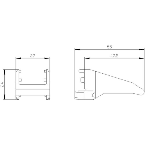 LZS:PT17024 Siemens Halte /Auswerfbügel für Steckrelais der Reihe PT und PT Produktbild Additional View 1 L