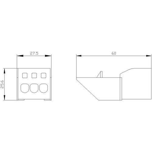 3RV2917-5FA00 Siemens KLEMMENBLOCK FUER GERAETEEINSPEISUNG Produktbild Additional View 1 L