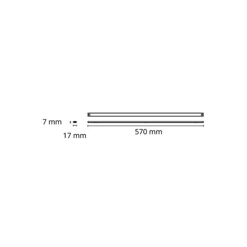 391204 SG Slimline 570mm 4,8W 3000K Schrankunterbau-LED-Lichtbandsystem Produktbild Additional View 1 L