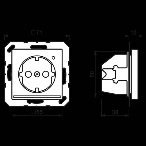 A1520-OWWLNW Jung Schuko-Steckdose LED Licht Produktbild Additional View 1 L