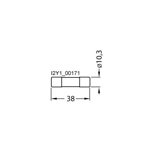 3NW6007-1 Siemens Zylindersicherung gG (NFC) ohne Anzeiger Gr.10x38mm, 500V 20A Produktbild Additional View 1 L