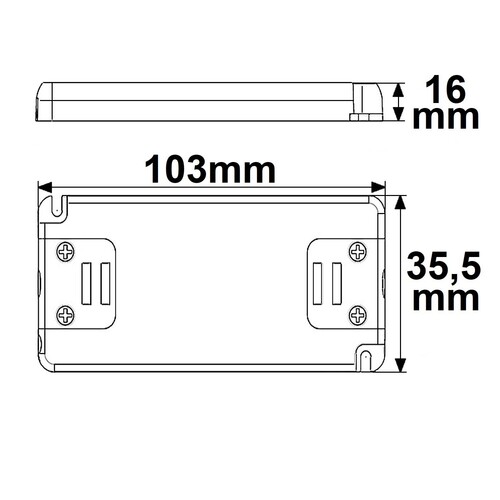 113049 Isoled Trafo Trafo 12V/DC, 0-15W, ultraflach - Gleichstromversorgung