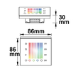 112505 Isoled Sys One RGB+W 4 Zonen Funk Wandeinbau Controller, 230V AC Produktbild Additional View 1 S