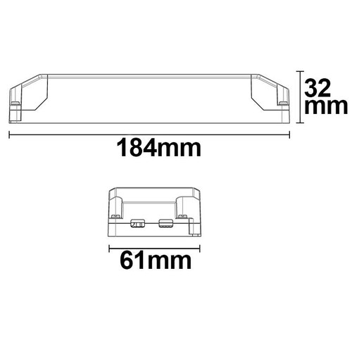 113054 Isoled Trafo 0-100W 24V/DC IP20 Produktbild Additional View 1 L