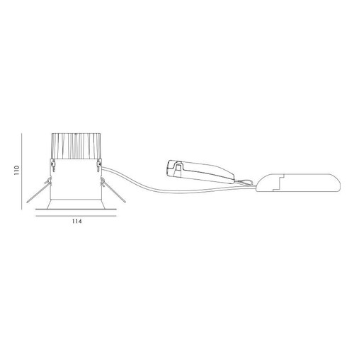 912988 SG Einbaustrahler LED IP44 15W 1260lm weiß 3000K 40° Produktbild Additional View 1 L