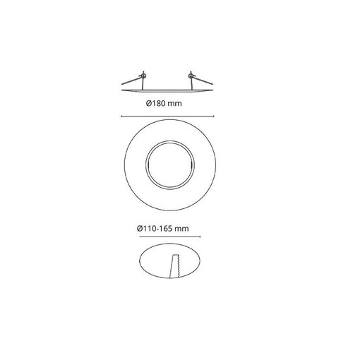 9234 SG Reduzierring graphit passend für Downlight mit AD94mm Produktbild Additional View 1 L